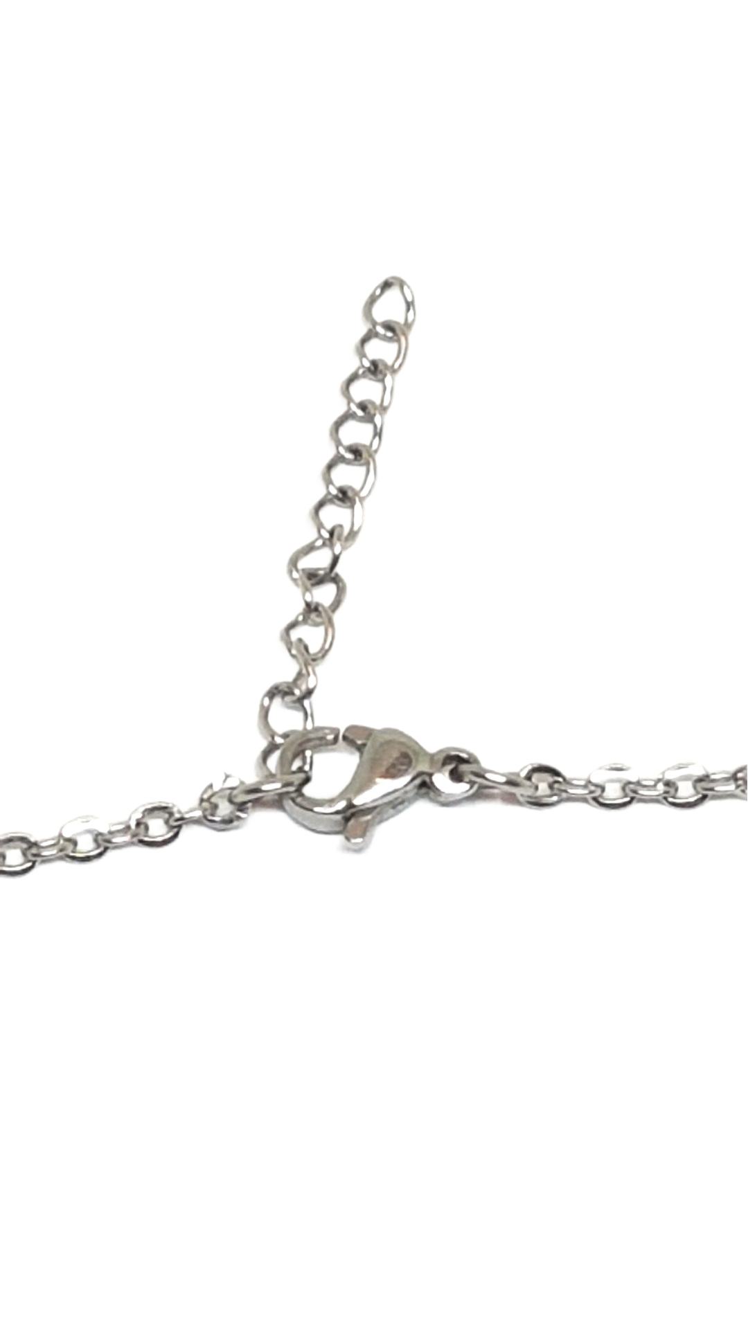 Herz Kette aus Edelstahl 97cm