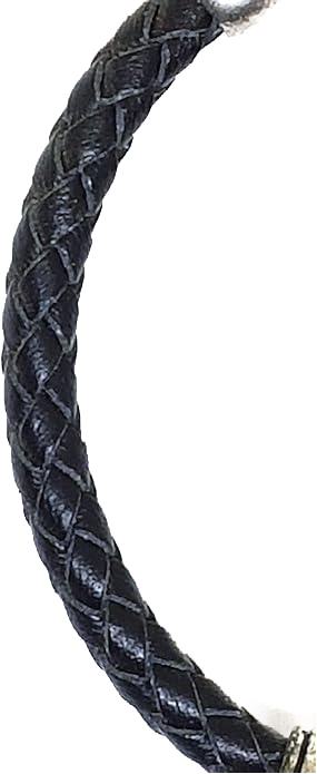 Armband aus echt Leder mit Tigeraugen Perlen von Lanzarote (Handarbeit)