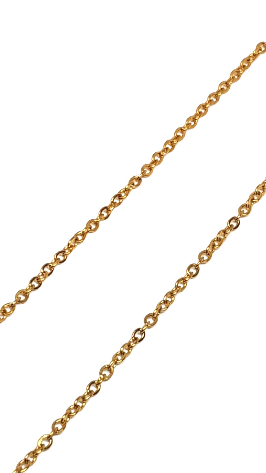 Herz Kette aus Edelstahl 97cm