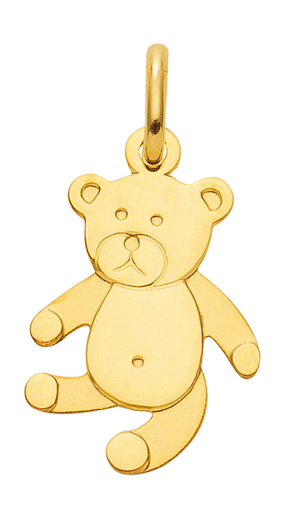 Teddy Bär Anhänger, Kettenanhänger aus 333 echt Gold
